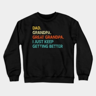 Retro Vintage Dad Father Crewneck Sweatshirt